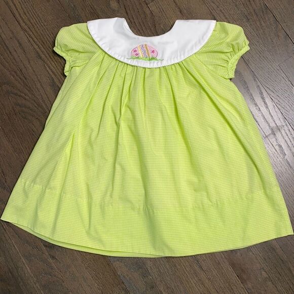 Mulberry street Gingham Easter Egg Smocked Dress - Picture 1 of 6